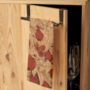 Erntedank für den feuchten Herbst Geschirrtuch