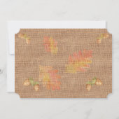 Erntedank für den Pinselstrich Einladung (Rückseite)