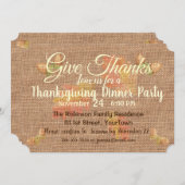 Erntedank für den Pinselstrich Einladung (Vorne/Hinten)