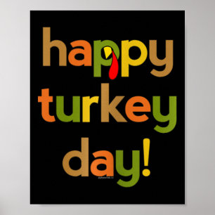 Erntedank für Frauen Ihr glücklicher Tag Türkei Fa Poster