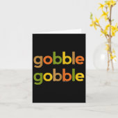 Erntedank für Frauen Ihr Gobble Gobble Fall Turk Karte (Gelbe Blume)