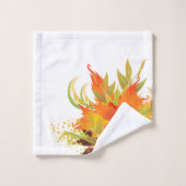 Erntedank für Herbstausgänge Badhandtuch Set (Waschlappen)