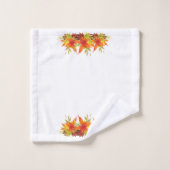 Erntedank für Herbstausgänge Badhandtuch Set (Waschlappen)