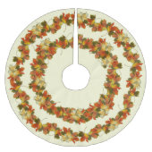 Erntedank für Herbstausgänge Polyester Weihnachtsbaumdecke (Vorderseite)