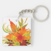 Erntedank für Herbstausgänge Schlüsselanhänger (Rückseite)