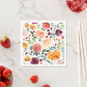 Erntedank für Herbstblüten Serviette (Beispiel)