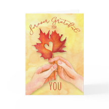 Erntedank für immer dankbar für EUCH Ahorn