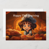 Erntedank für Kinder 26 Feiertagskarte (Vorne/Hinten)