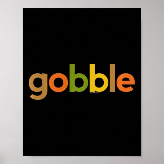 Erntedank für Kinder Junge Mädchen Gobble Fall Tu Poster (Vorne)