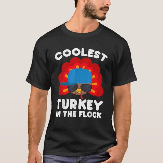 Erntedank für Kleinkinder Coole Türkei T-Shirt (Vorderseite)
