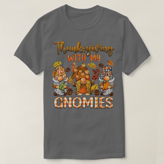 Erntedank für meine Gnome fallen Pumpkin Gnome Lov T-Shirt (Design vorne)