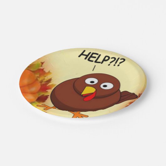 Erntedank für PapierTeller (Schrägansicht)