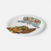 Erntedank für PapierTeller (Schrägansicht)