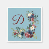 Erntedank für rustikalen Fall Serviette (Vorderseite)