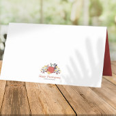 Erntedank für schlichte Herbst-Pumpkins Platzkarte