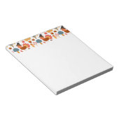 Erntedank für Türkei und Herbstelemente Notizblock (angewinkelt)