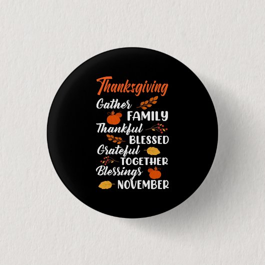 Erntedank Gather Family Button (Vorderseite)