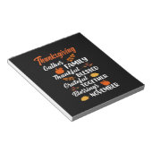 Erntedank Gather Family Notizblock (angewinkelt)