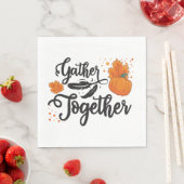 Erntedank Gather Zusammen Skriptpapier Napkin Serviette (Beispiel)