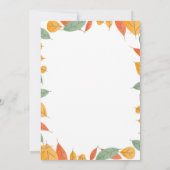 Erntedank-Geburtstags-Party Einladung (Rückseite)