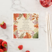 Erntedank Gedicht. Alles Gute zum Erntedankfest. C Serviette (Beispiel)