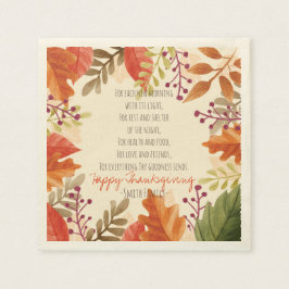 Erntedank Gedicht. Alles Gute zum Erntedankfest. C Serviette