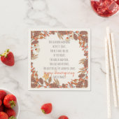 Erntedank Gedicht. Alles Gute zum Erntedankfest. C Serviette (Beispiel)