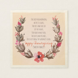 Erntedank Gedicht. Alles Gute zum Erntedankfest. C Serviette