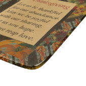 Erntedank Gedicht Herbstfarben ernten Szene Schneidebrett (Ecke)