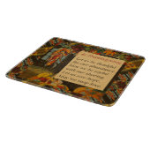 Erntedank Gedicht Herbstfarben ernten Szene Schneidebrett (Ecke)