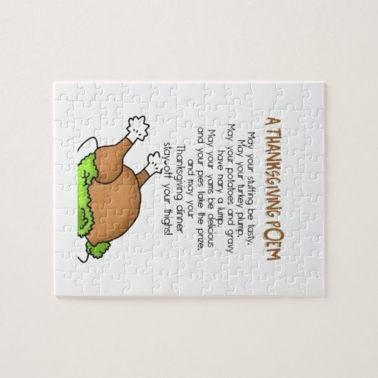 Erntedank-Gedicht Puzzle (Horizontal)