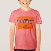 Erntedank (gelb) Klassische Drucktücher Tri-Blend Shirt (Vorderseite)