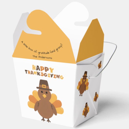 Erntedank Gelbe Orange Türkei Große Lebensräume Geschenkschachtel (Offen)