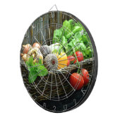Erntedank Gemüseernte im Korb Dartscheibe (Vorderseite rechts)