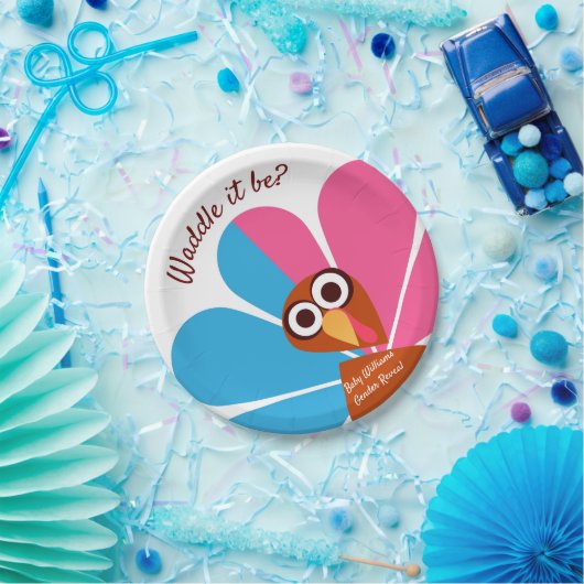 Erntedank Gender Reveal Pappteller (Party)