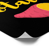 Erntedank Geschenk für Lebensmittel Lover Süßkarto Poster (Ecke)