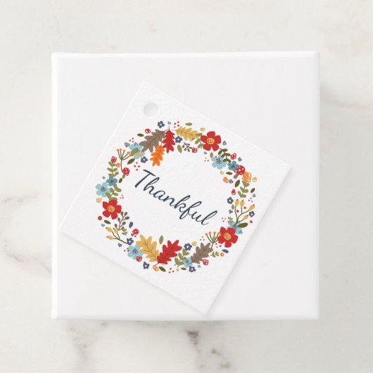 Erntedank Geschenk Wrapping Fall Wraath dankbar Geschenkanhänger (Beispiel)