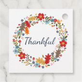 Erntedank Geschenk Wrapping Fall Wraath dankbar Geschenkanhänger (Rückseite)