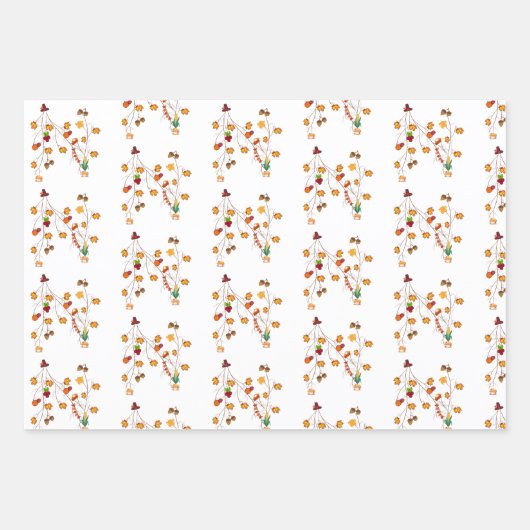 Erntedank-Geschenke Geschenkpapier Set (Vorderseite 3)