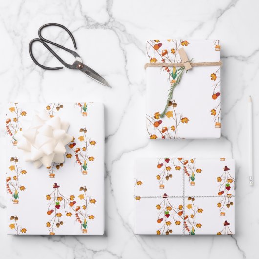 Erntedank-Geschenke Geschenkpapier Set (Vorderseite)