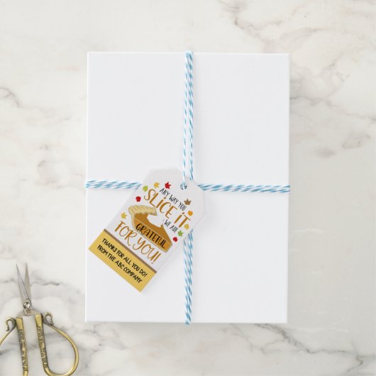 Erntedank-Geschenketags Geschenkanhänger (Mit Garn)