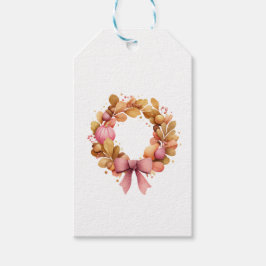 Erntedank Geschenkkarte mit Herbstfeuer Geschenkanhänger