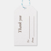 Erntedank Geschenkkarte mit Herbstfeuer Geschenkanhänger (Rückseite)