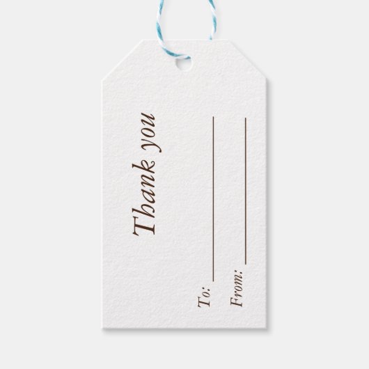 Erntedank-Geschenkmarke mit Herbstkleidmuster Geschenkanhänger (Vorderseite)