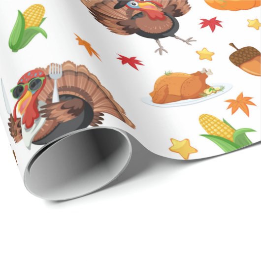 Erntedank Geschenkpapier (Rolleneckpunkt)