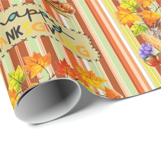 Erntedank Geschenkpapier (Rolleneckpunkt)