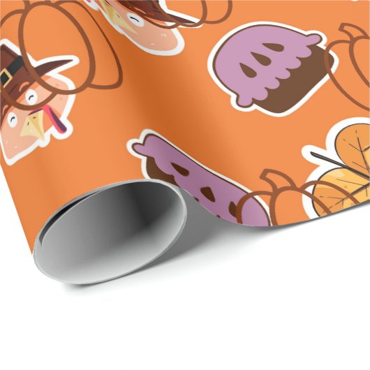 Erntedank Geschenkpapier (Rolleneckpunkt)