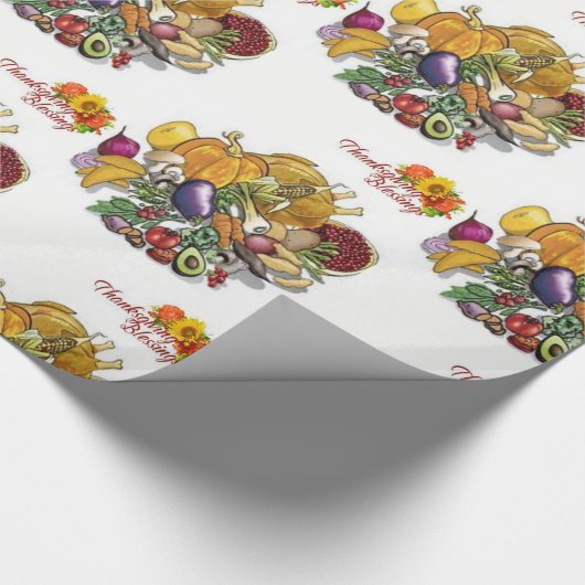 Erntedank Geschenkpapier (Ecke)