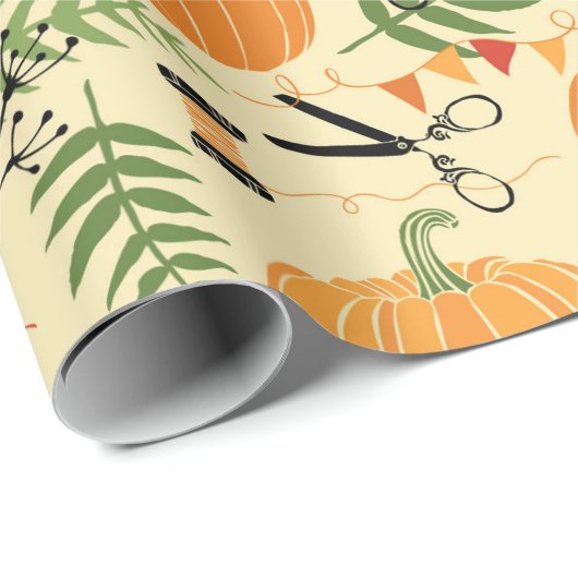 Erntedank Geschenkpapier (Rolleneckpunkt)