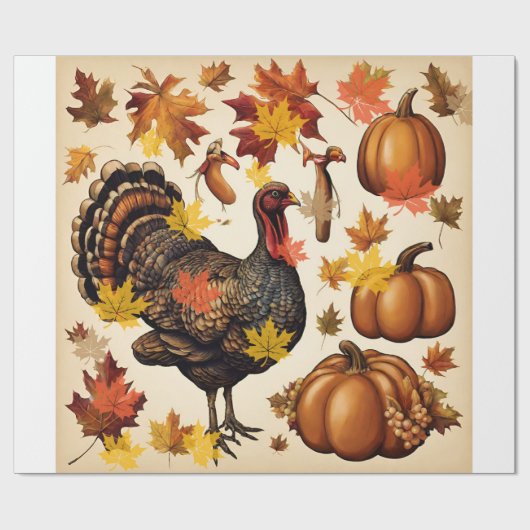 Erntedank-Geschenkpapier Geschenkpapier (Flach)